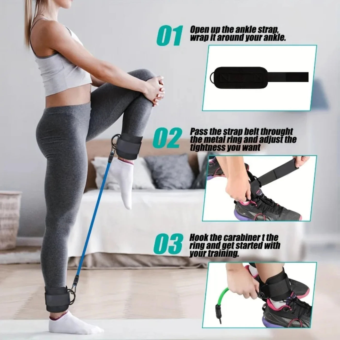 Resistance Bands Set Bodybuilding  Gym Equipment Professional Weight Training Fitness Elastic Rubber Bands Workout Expander